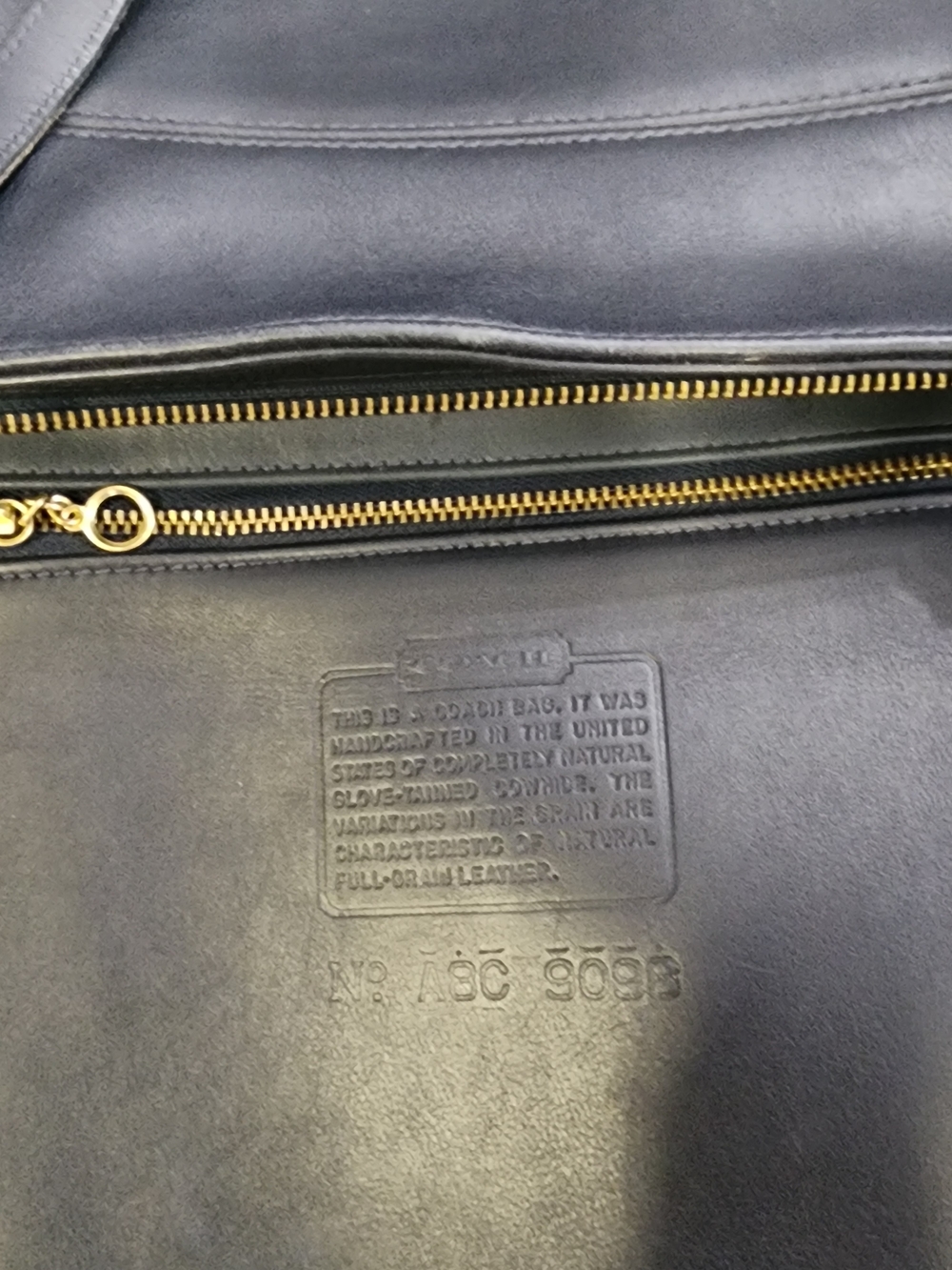 Coach Tribeca Vintage Leather Shopper Tote with Gold Hardware 1998 United States - Picture 8 of 13